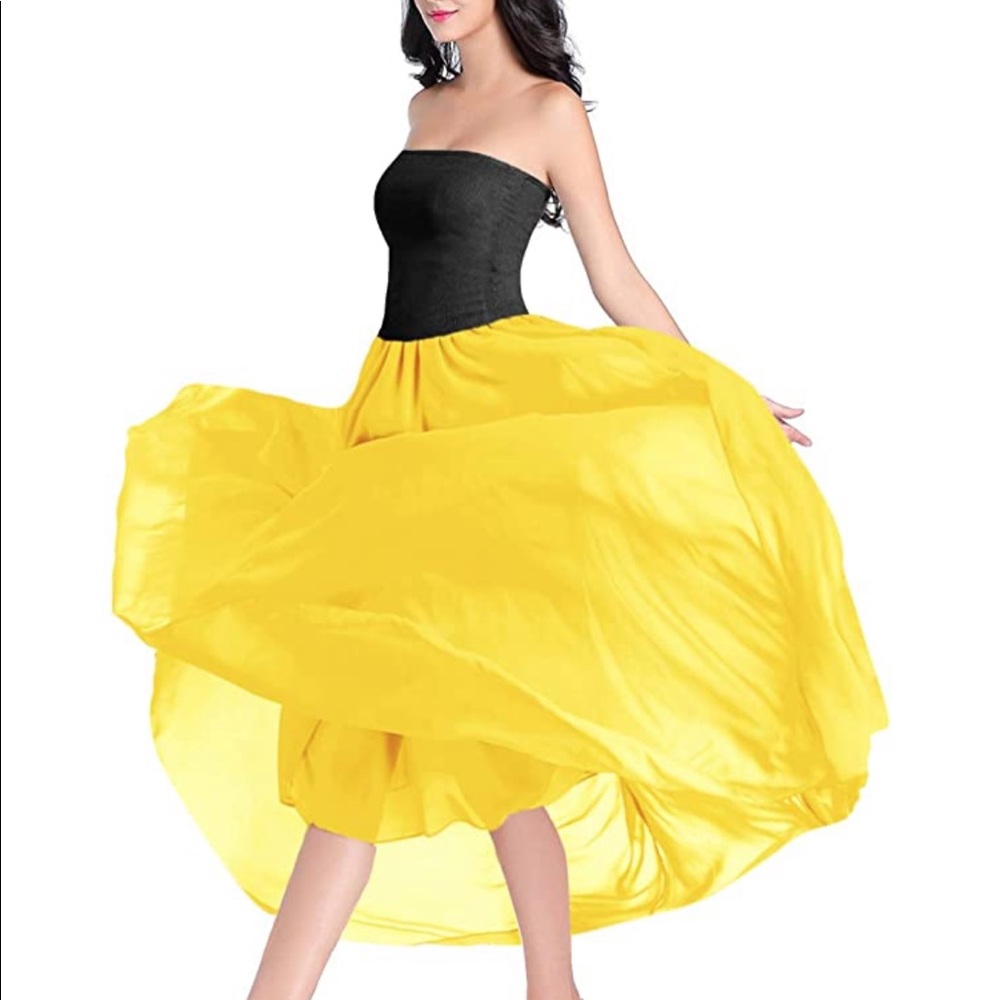 Yellow Maxi Skirt